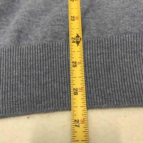POLO Ralph Lauren Mens XXLT Pima Cotton V Neck Pullover Sweater Lt Blue - Picture 8 of 9
